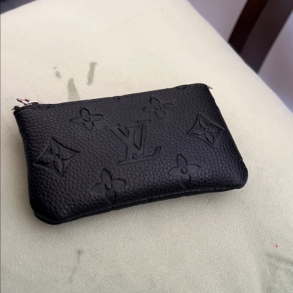 Louis Vuitton Black Textured Monogram Card HolderPouch - Picture 12 of 12